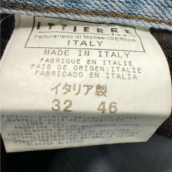 Just Cavalli Mixed Media Leather Panel Flare Jeans Size 32/ EU 46 - Picture 14 of 15